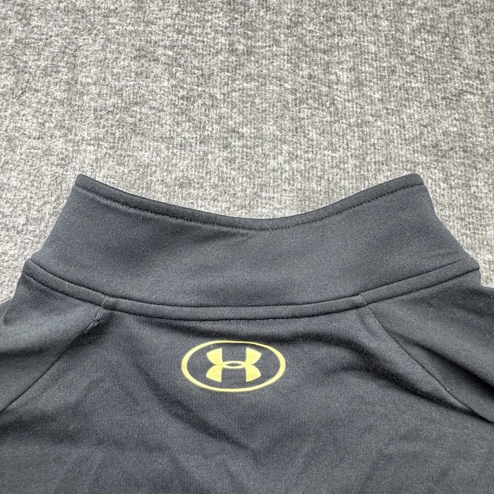 Under Armour Tactical Pullover Mens‎ Large Black 1/4 Zip HeatGear Flag Stars USA